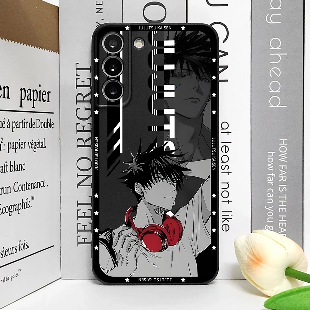 Anime Jujutsu Kaisen Gojo Satoru Phone Case for Samsung Galaxy S20 Plus S21 FE S22 S23 S24 Ultra Shockproof Silicone Soft Covers