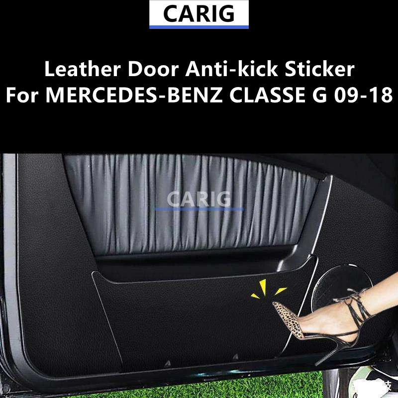 For MERCEDES-BENZ CLASSE G 09-18 Leather Door Anti-kick Sticker Modified Interior Film Modification Protection Accessories Refit