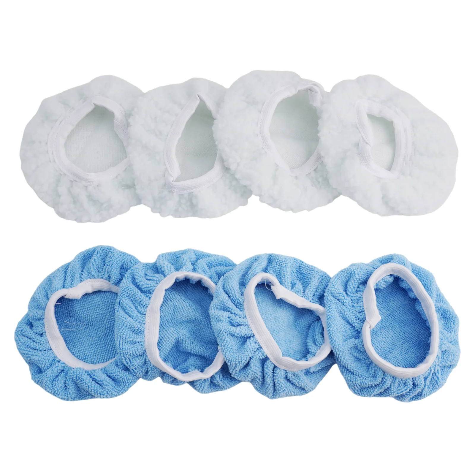 6inch Car Polishing Pad Washable And Reusable Blue/ White Car Polisher Bonnets Polishing For Pads Buffer Waxing Wool Sleeve