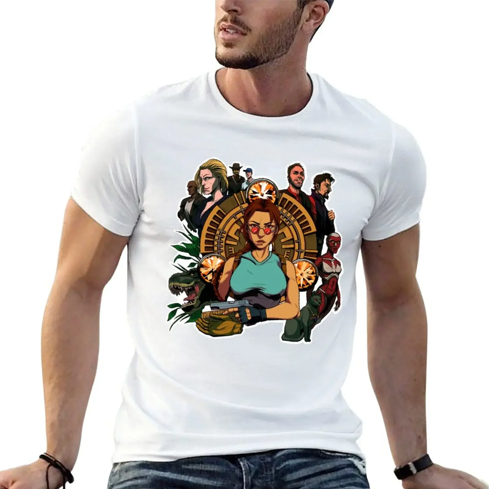 Tomb Raider 1996 T-shirt vintage clothes shirts graphic tees mens graphic t-shirts funny