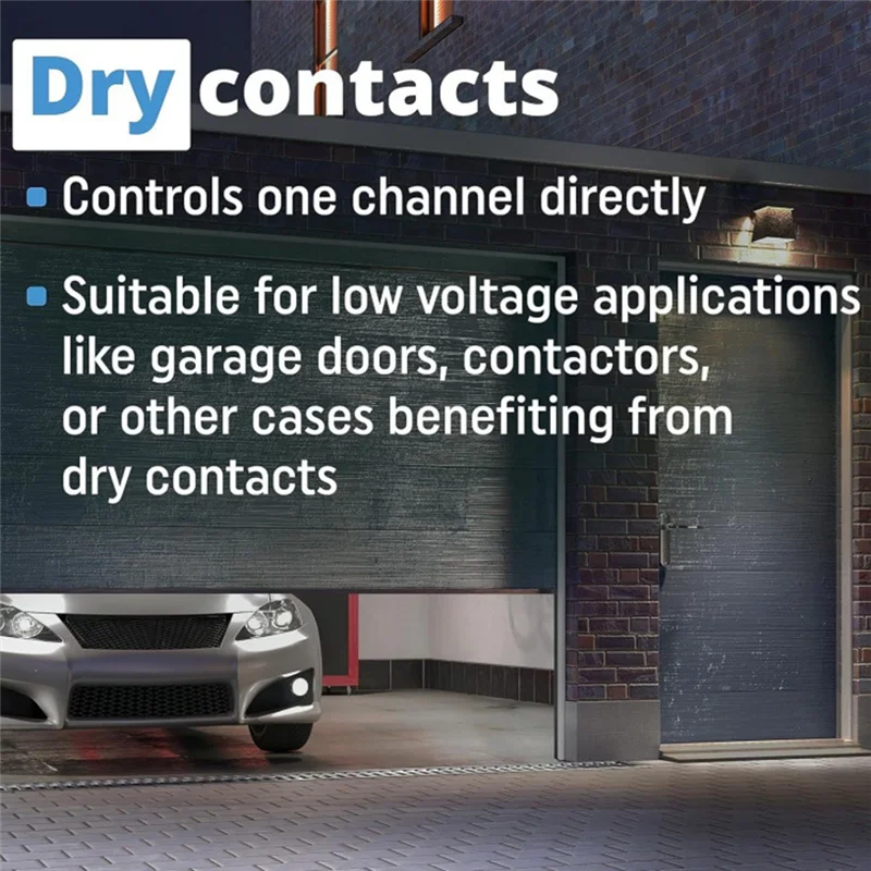 

B04B-For Shelly Plus 1 Smart Wifi Relay Switch Control Monitor For Home Power Management Of Lights Garage Doors Via Apps