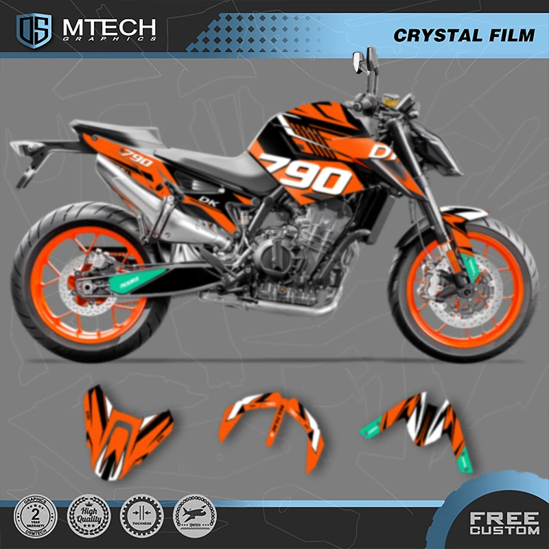 

DSMTECH Motorcycle Graphics For KTM 2018 2019 2020 2021 DUKE 18-21 DUKE 790 890 Decals Stickers Kits 002