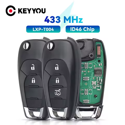 KEYYOU 433Mhz Smart Remote Car Key For Chevrolet Cruz 2015 Trax Sonic Spark 2021 Onix RS 2/3 Buttons Auto Key Control 4A Chip