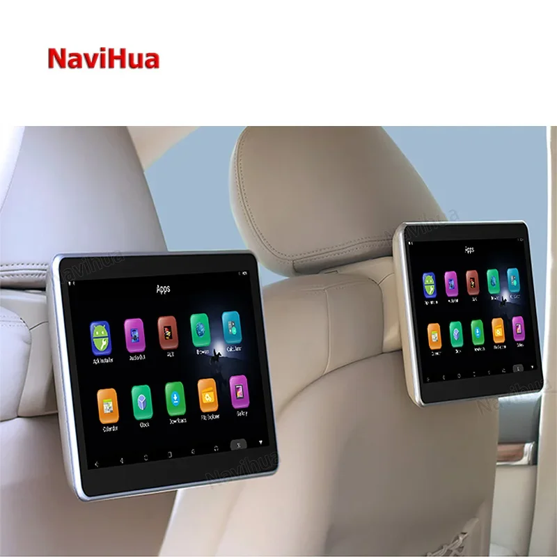 Navihua Android Back Rear Seat Entertainment LCD Headrests Screen Landcruiser Car Headrest  Universal Car Radio