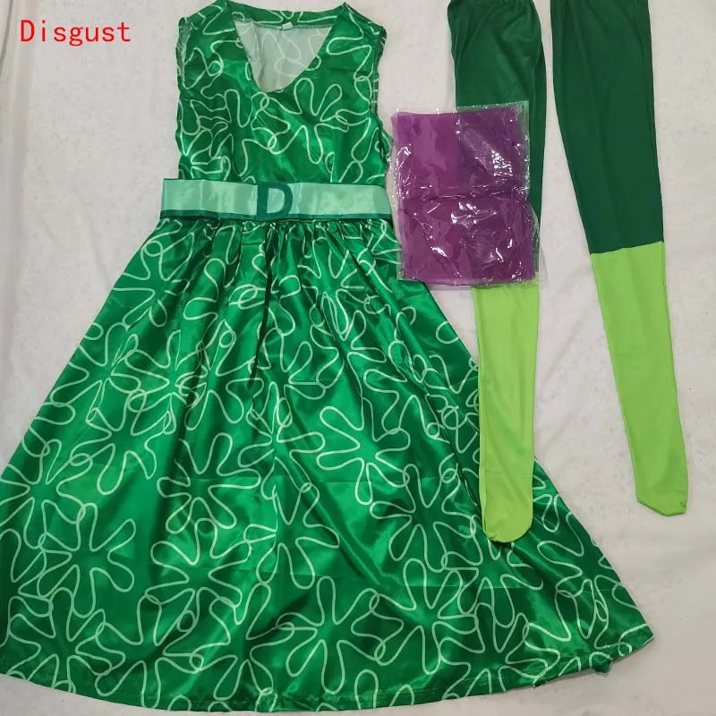 Movie Joy Disgust Cosplay Costume for Women Dress Halloween Costume Joy Disgust Outfits for Women