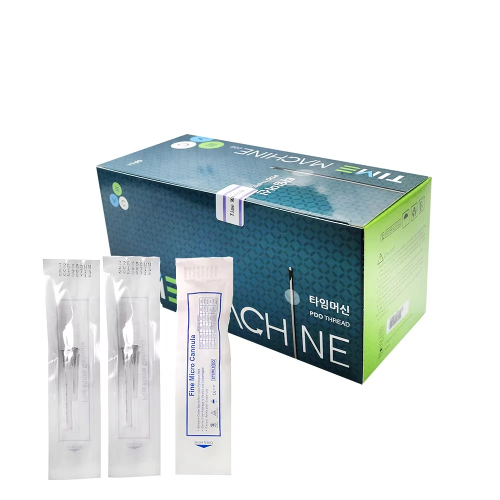 50Pcs/Box Ultra-Flexible Blunt Fine Micro Cannula Needle 18G-30G 25/38/50/70mm Hypodermic Needle for Dermal Fillers
