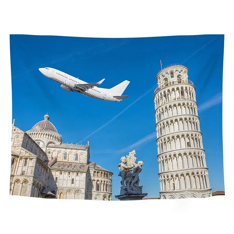 VIKAMA Rizhao Jinshan Snow Mountain Landscape Tapestry Ins Healing Snow Peak Background Cloth Wall Decoration Room Decoration