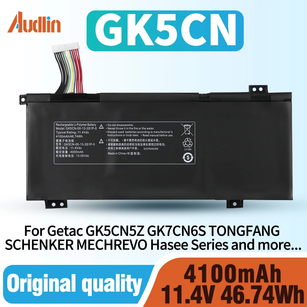 GK5CN-00-13-3S1P-0 Battery for Mechrevo X8Ti X8Ti Plus Z2 Z2 Air Machenike F177-B T90 Plus Hasee Z7M-KP7Z Getac GK5CN5Z TONGFANG