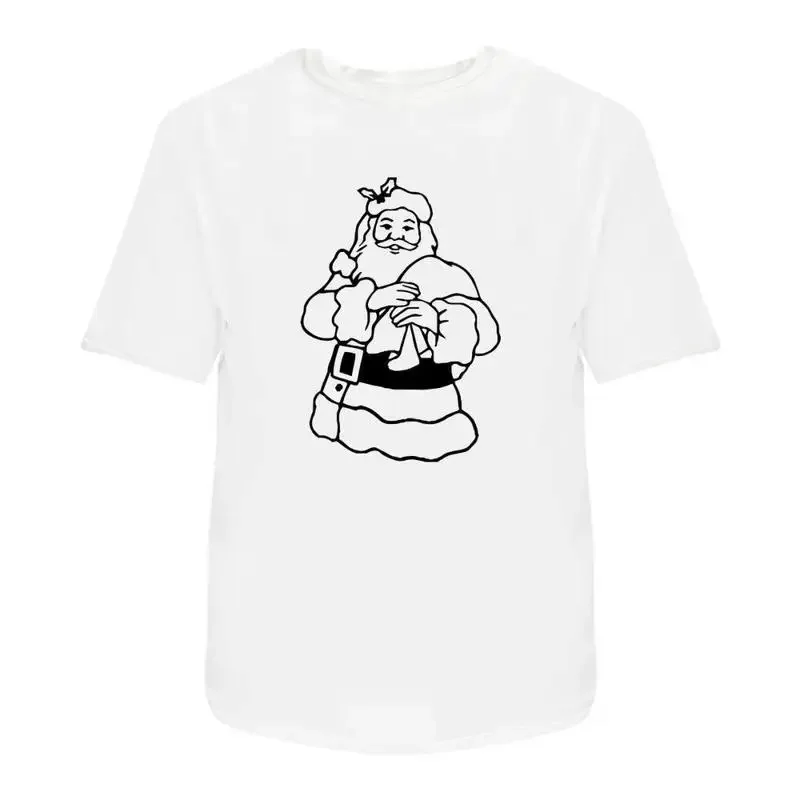 Santa Holding Sack With Presents' Cotton T Shirt Ta051226
