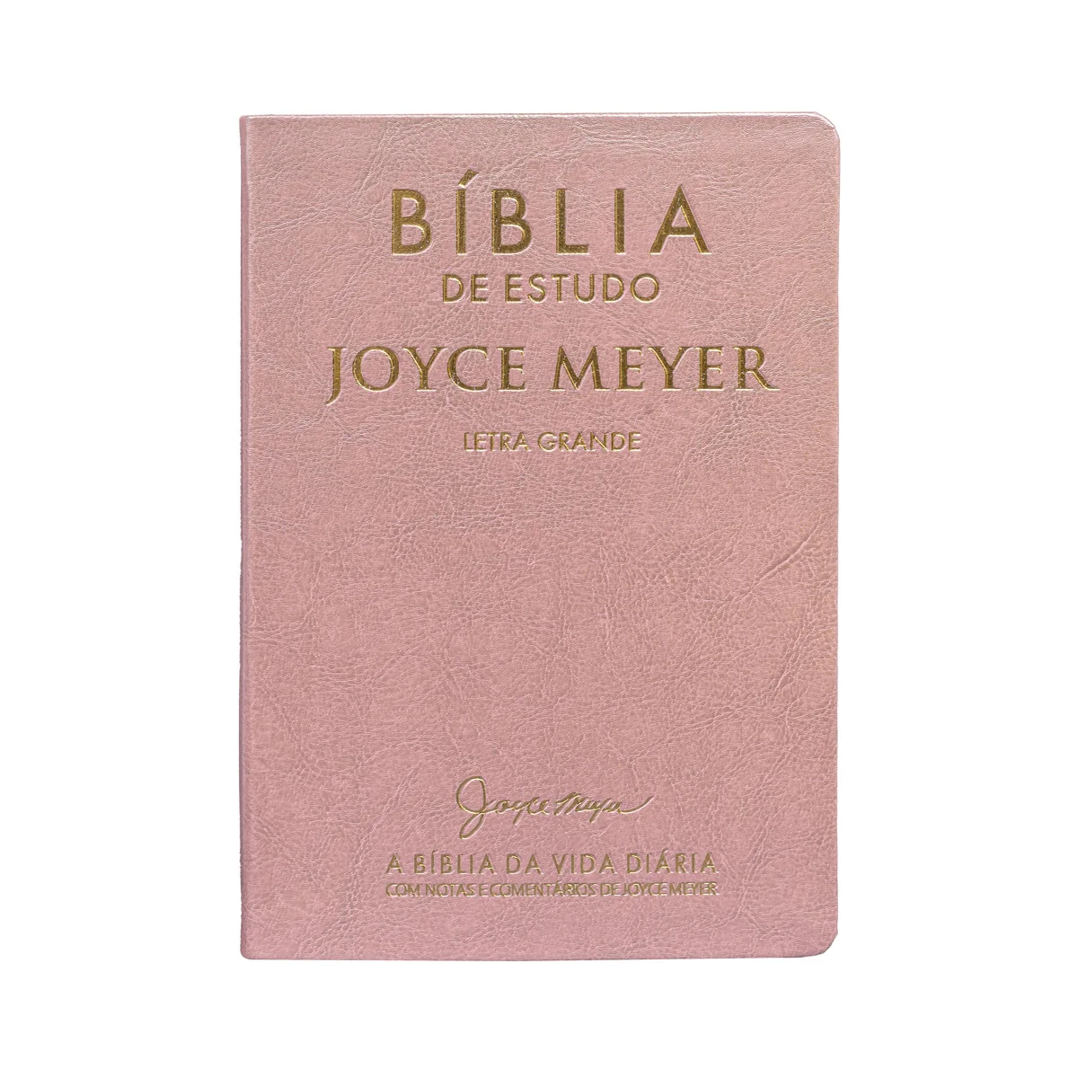 Joyce Meyer - NVI Study Bible-Large Letter-Pink Luxury Cover