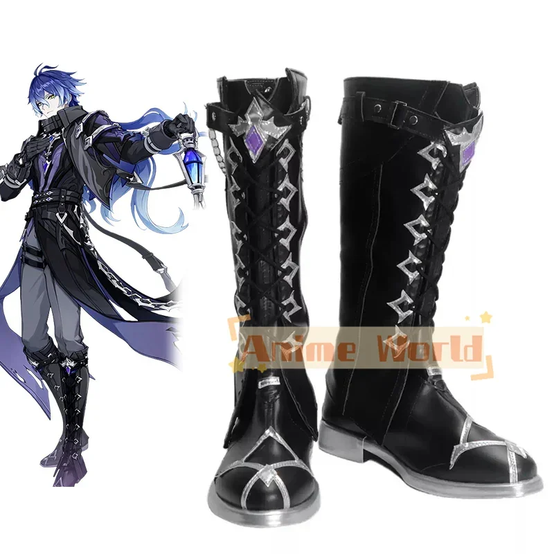 

Genshin Impact Flins Shoes Cosplay Boots Halloween Party Boots Cosplay Prop Custom Made