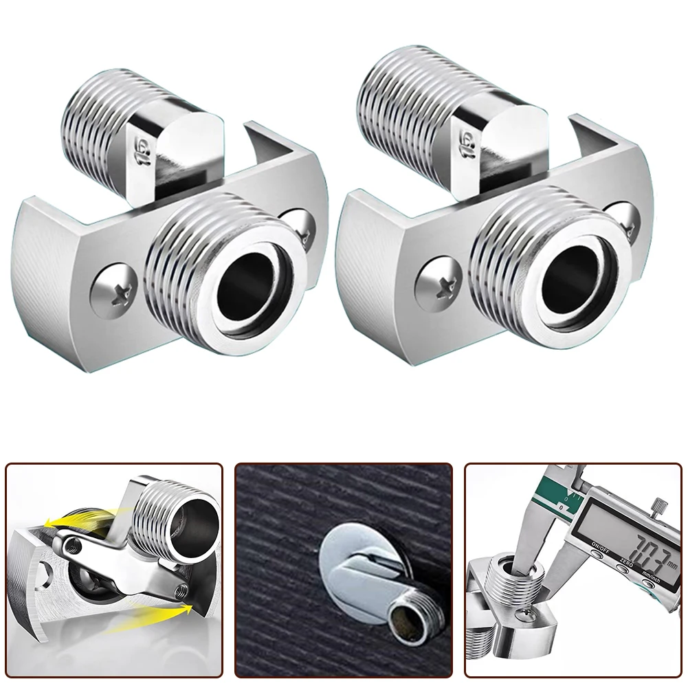 40Degree Adjustable Faucet Angled Curved Foot Eccentric Screw Corner Tap Adapter Universal- Angled Joint For Shower Valve