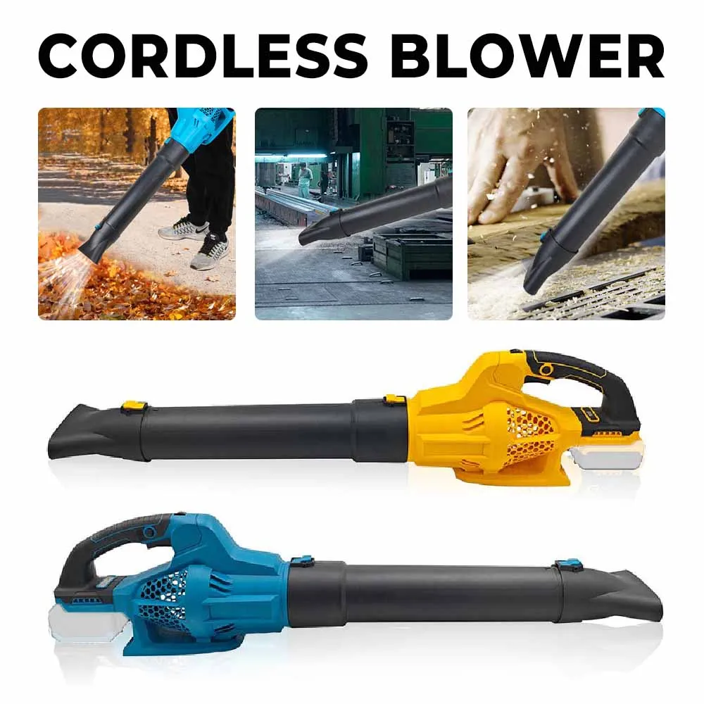 

21000 об/мин беспроводной электрический вентилятор ручной вентилятор для листьев пылесборник подметальная машина садовые инструменты для Makita/Dewalt 18-21 В батарея