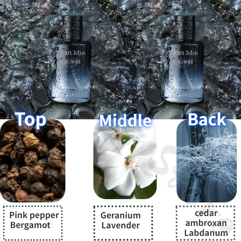 Xiaocheng Yixiang Męski garnitur Niebieskie perfumy Zestaw Wild Earth Romantyczna przyjemność Świeże i eleganckie, długotrwałe perfumy