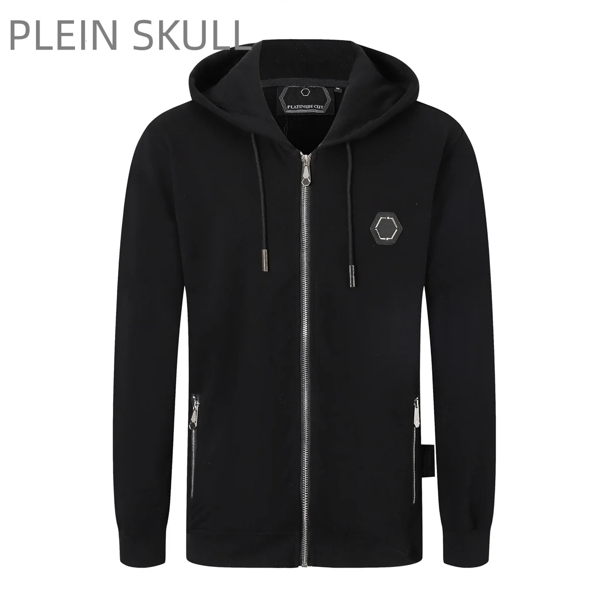 Plein Skull 2025 Spring and Autumn PP Skull Hoodie Men's Personalized Slimming Long Sleeve Coat High Street Unisex Sports Hoodie