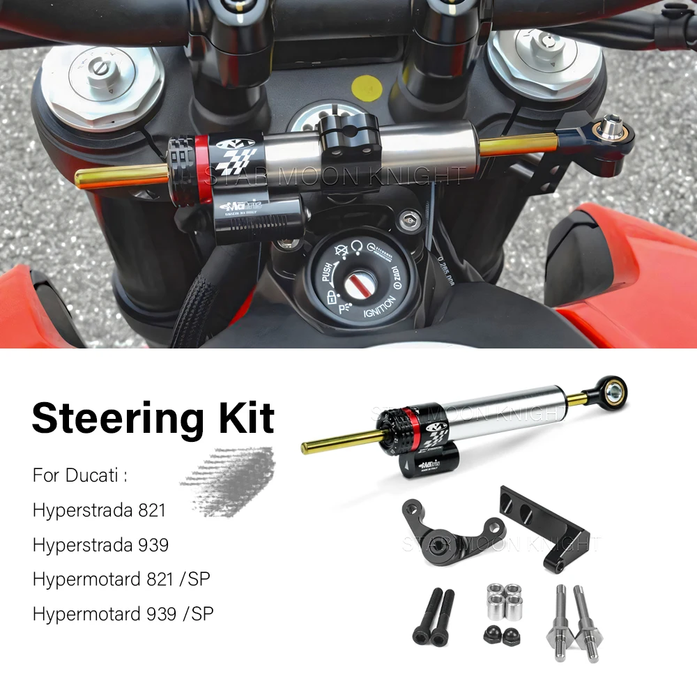 

Hypermotard 939 SP For Ducati Hypermotard 939 Hyperstrada 821 Accessories Damper Stabilizer Bracket Steering Mount Kit