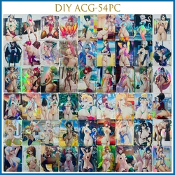 애니메이션 여신 이야기 DIY ACG 원피스, 야마토 후부키 히나타 소장 카드, 소년 놀이 장난감, 생일 선물, 54 PCs/세트