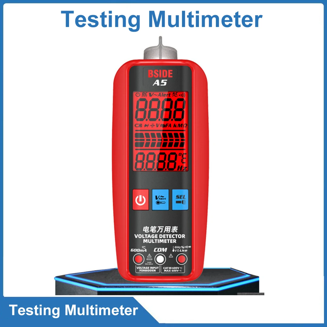 Professional Smart Digital Multimeter  Auto Range Multitester 6000 Counts True RMS NCV Live Wire Detector Capacitor Tester