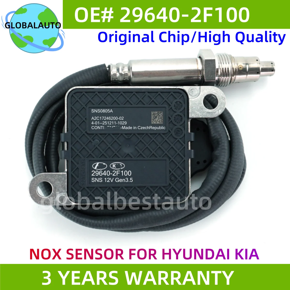 

296402F100 29640-2F100 NOx Sensor for Hyundai Santa Fe 2.0 Palisade 2.2 CRDI 2018 2019 2020 KIA CARNIVAL SEDONA AJ 2020-ON