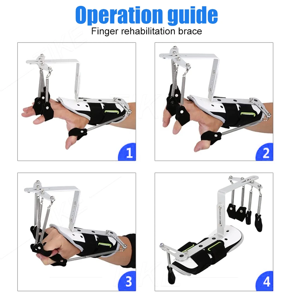 TIKE Hand Posture Corrector Physiotherapy Rehabilitation Training Dynamic Wrist Finger Orthosis for Apoplexy Hemiplegia Tendon