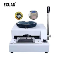 Pvc Card Emboss Machine  Manual VIP Card Embossing Code Printer Business Card Embossing Machine Dog Tag Card Member Typewriter