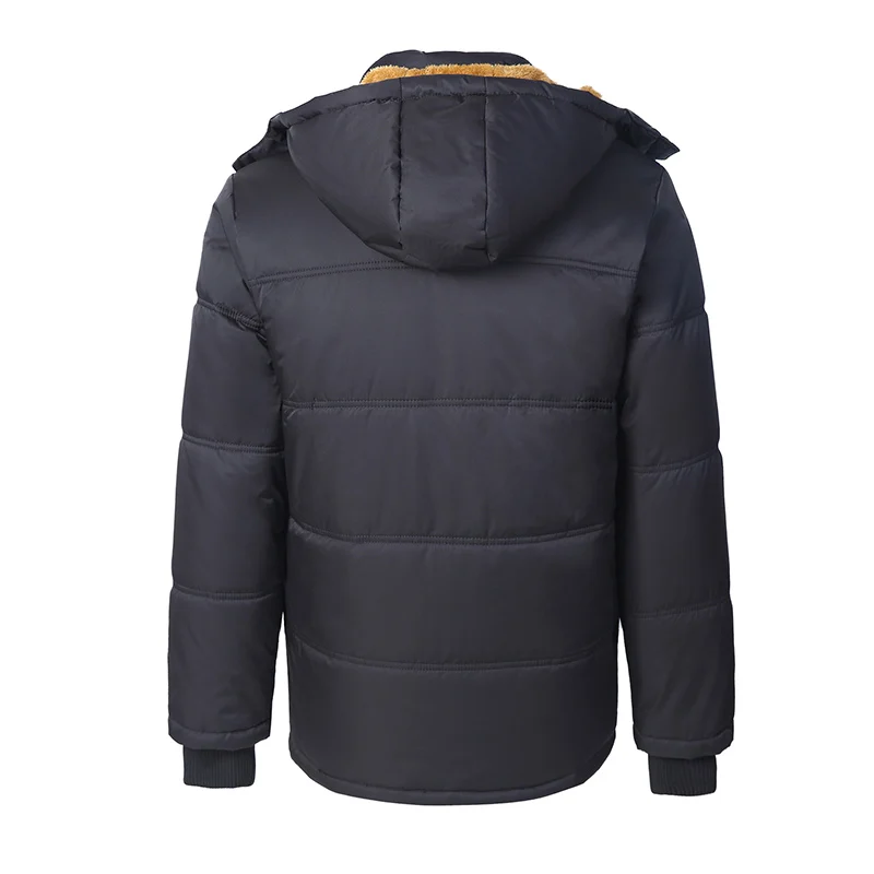 2022 inverno mais forro de pelúcia oversize jaqueta casual masculino veludo parkas capuz blusão quente acolchoado velo grosso casaco