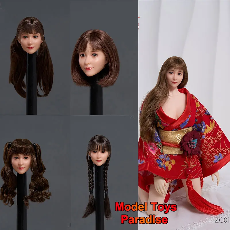 

Z6TOYS ZC010 масштаб 1/6, женщина-солдат, японская сексуальная девушка, голова Xiaoyou, скульптура с подвижными глазами, подходит для 12-дюймовой экшн-фигурки, тело