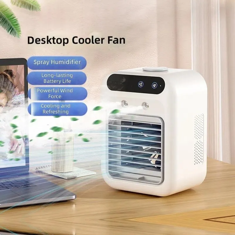 for USB Mini Air Conditioner Fan Desktop Water Cooling Fan Dormitory Mobile Electric Fan Refrigeration Chiller