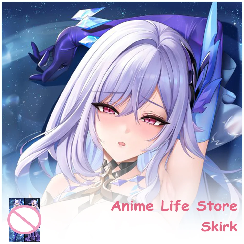 Anime Genshin Impact Skirk Long Dakimakura Pillowcase Hugging Body Cosplay Props Otaku Bedding Cushion Covers Decor Room