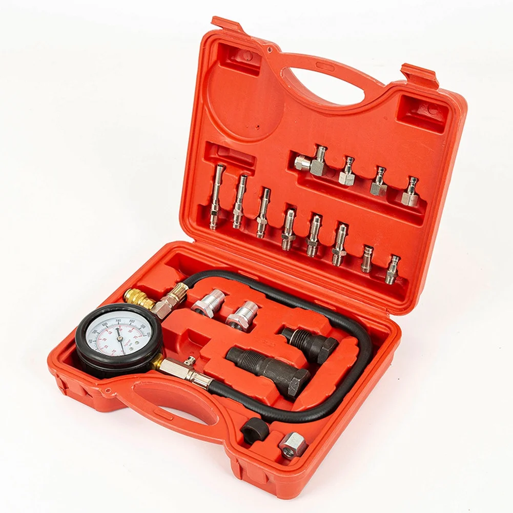 Fuel Injection Pressure Testing Gauge for and Diesel Vehicles Including Sedans SUVs Pickup Trucks and Farm Equipment