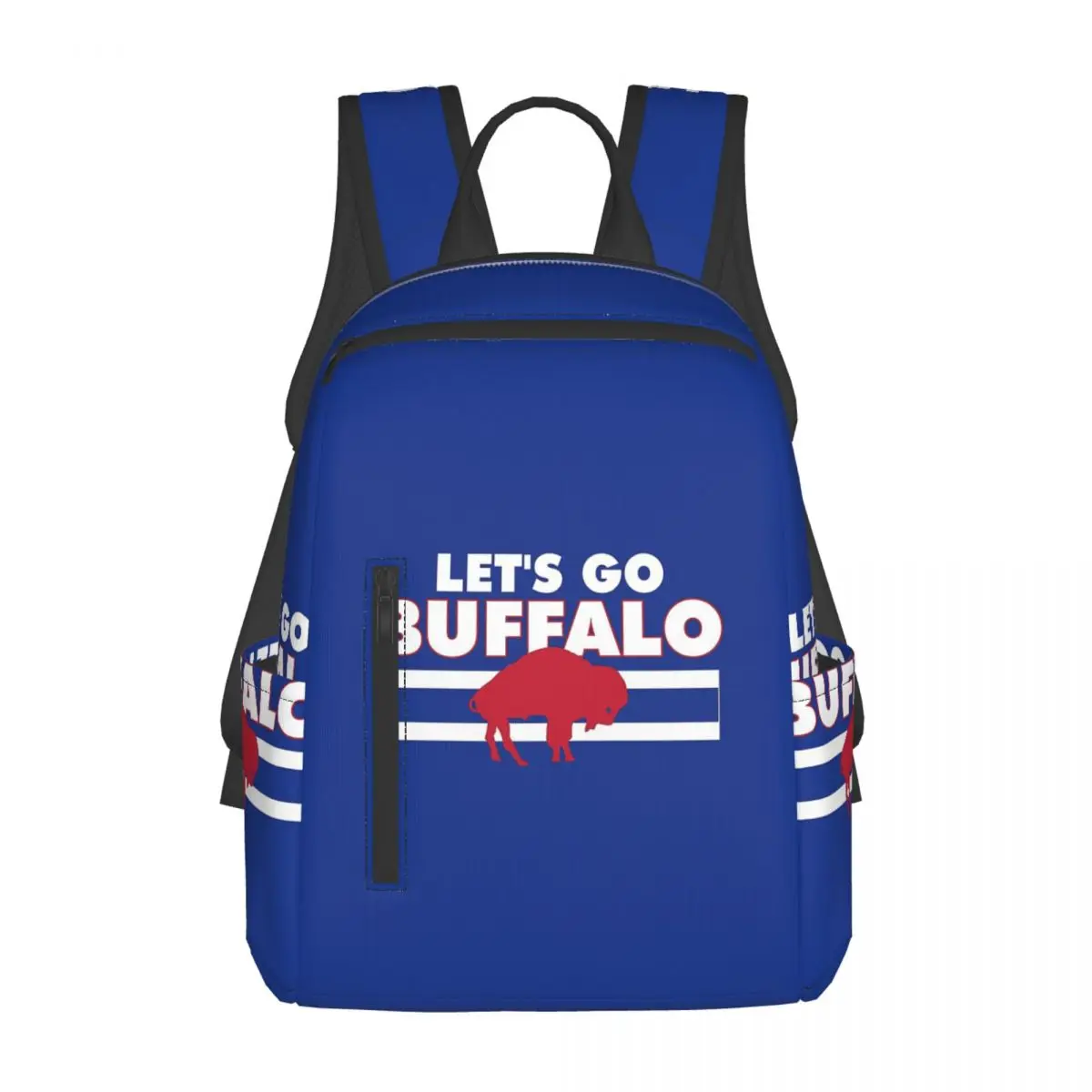 

Let's Go Buffalo Backpack Daypack Large Capacity Boys Girls BookBag School Bag Shoulder Bags for Men Women