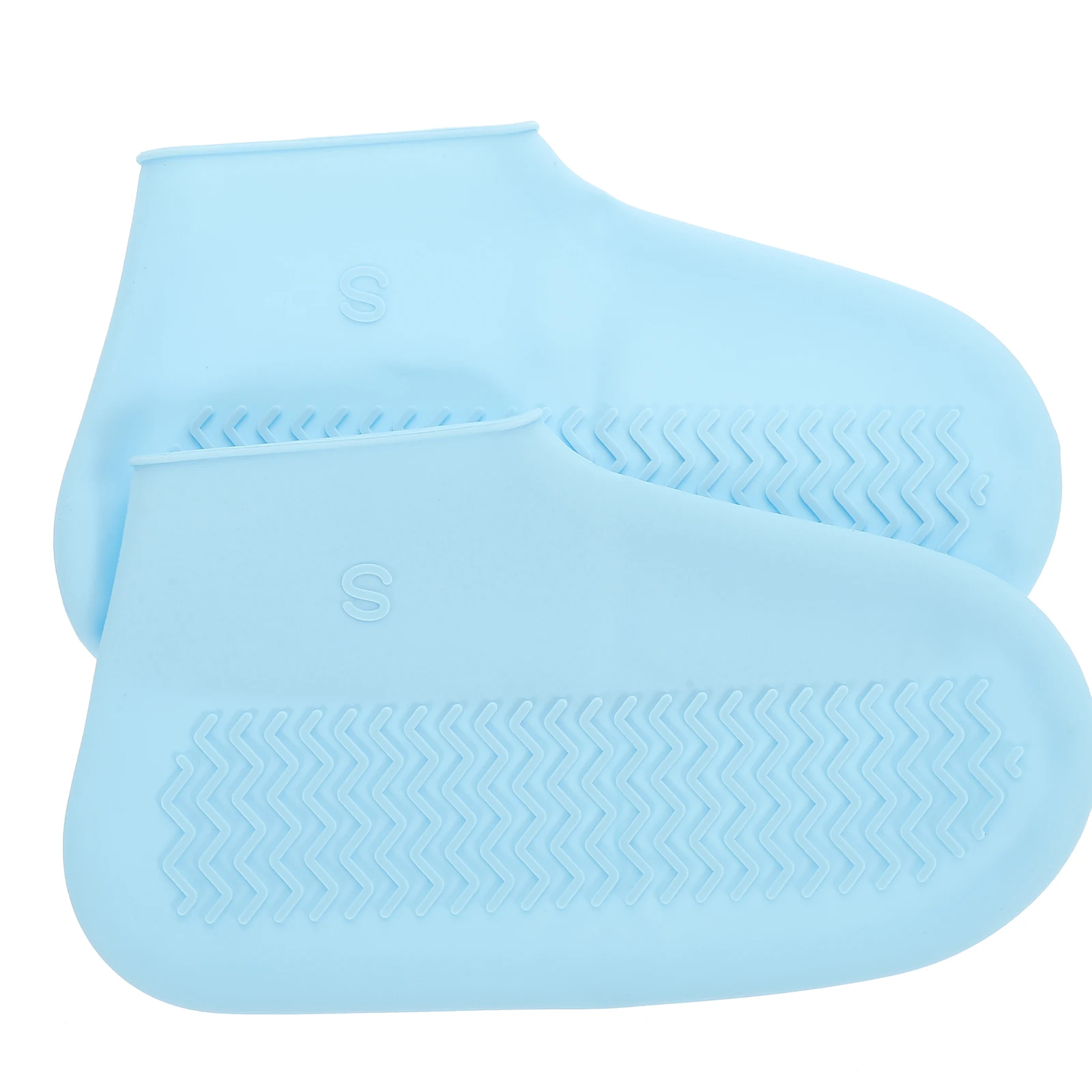 

1Pair Waterproof Shoe Covers Reusable Easy Clean Anti Slip Shoe Sleeves for Hiking Travel Vacation All Year Round S Blue