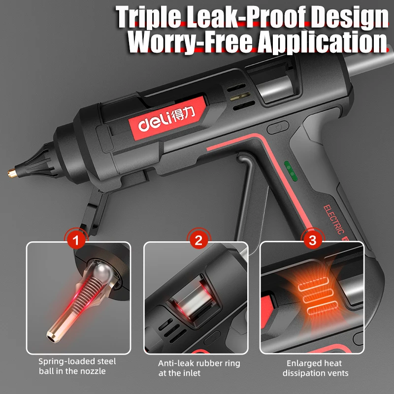 DELI 300W Hot Melt Glue Gun DI - đánh giá và giá Hot Melt Glue Gun Cordless