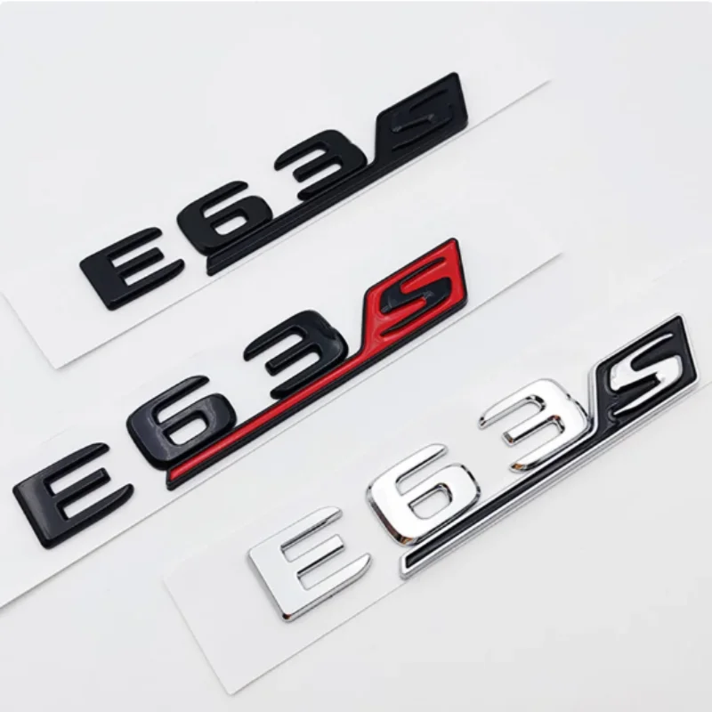 

3D ABS хром черный E63 S логотип E63S эмблема буквы наклейка багажник автомобиля значок для Mercedes Benz E63S AMG W212 W213 аксессуары