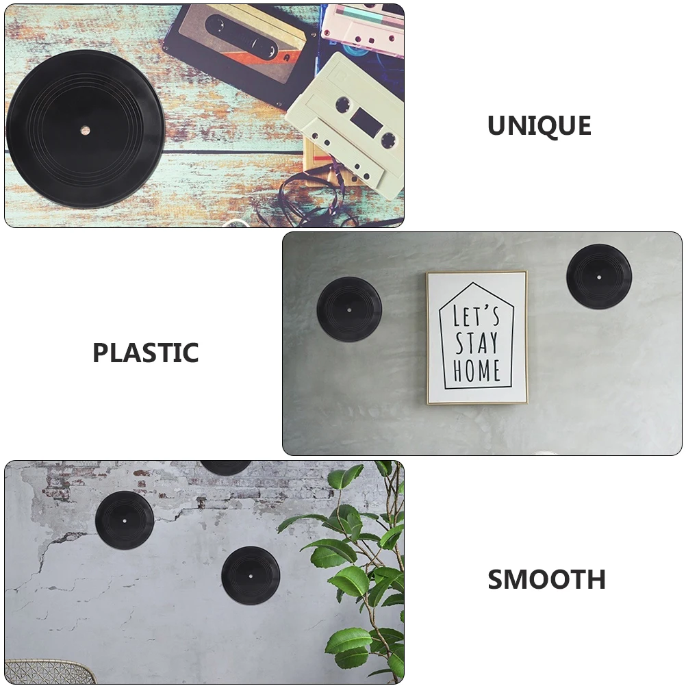 

6 Pcs The Album Decorative Records Woman Posters Bar Plastic Vinyl Wall Hanging Vinyls
