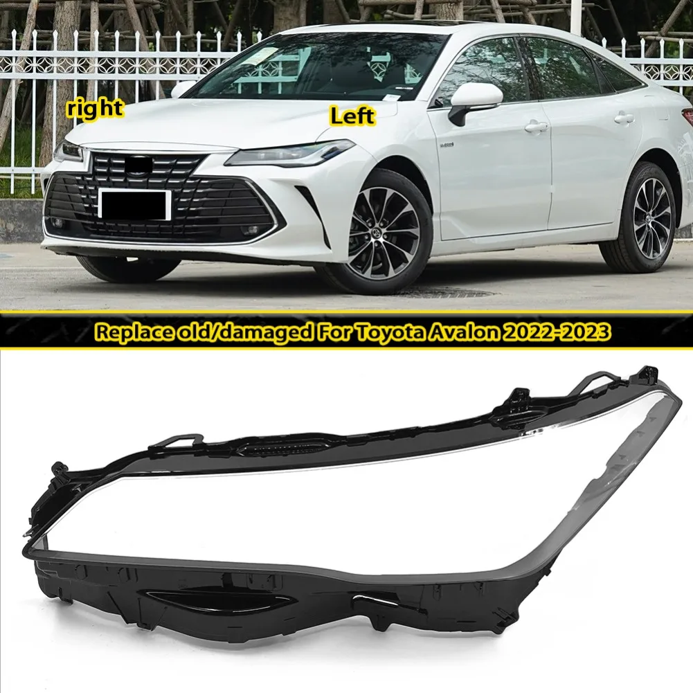 

Headlight Cover Transparent Lampshade For Toyota Avalon 2022-2023 Headlamp Lamp Shell Plexiglass Replace Original Lens