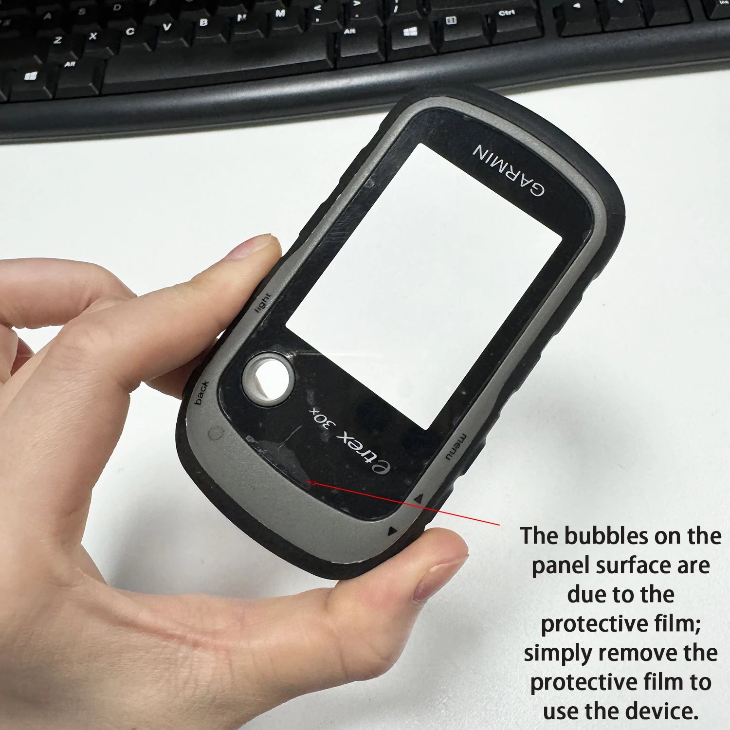 Front Cover Case For GARMIN Etrex 30 30X Side Button Menu Light Back Page Up/Down Keys Handheld GPS Front Frame Panel Repair image 2