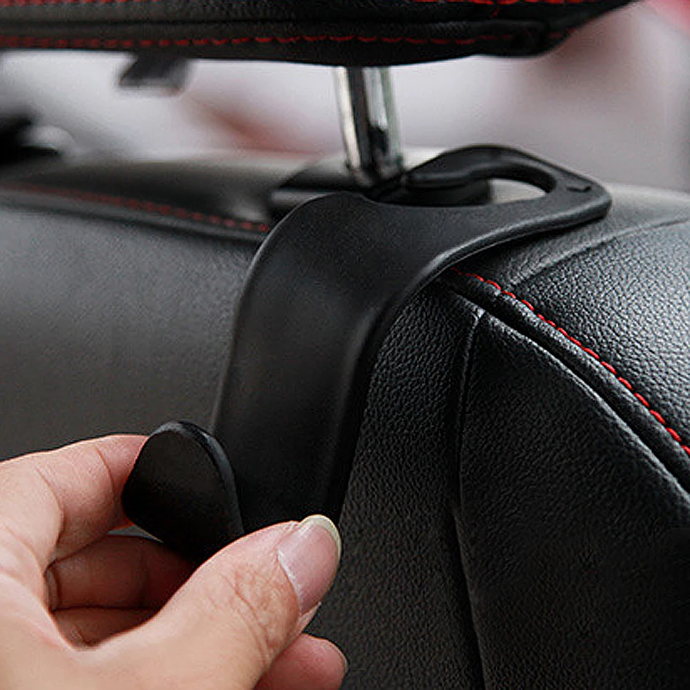 4/2/1 PCS Car Seat Headrest Hook for Auto Rear Seat Organizer Hanger Storage Holder for Handbag Purse Bags Clothes Coats