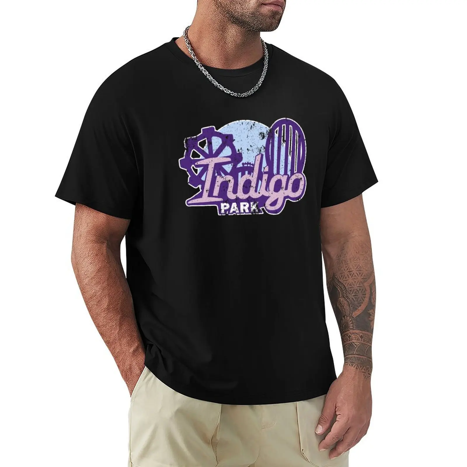 

indigo park logo rust T-Shirt shirts graphic tees summer 2025 aesthetic clothes plain white t shirts men