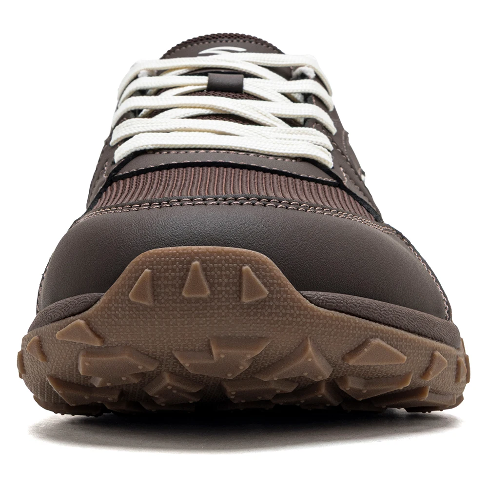 HOBIBEAR Unisex-Wanderschuhe mit breiter Zehenbox, Schnür-Wanderschuhe, Outdoor-Reise-Sneaker aus Kunstleder und Mesh, minimalistische Sneaker – Detail 11