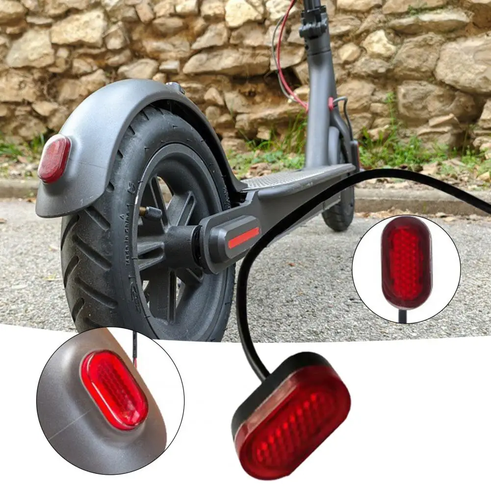 ABS Scooter Rear Light With Long Wire Bright Tail Light Electronic Scooter Rear Light Replacement Part Accessory For Xiaomi M365