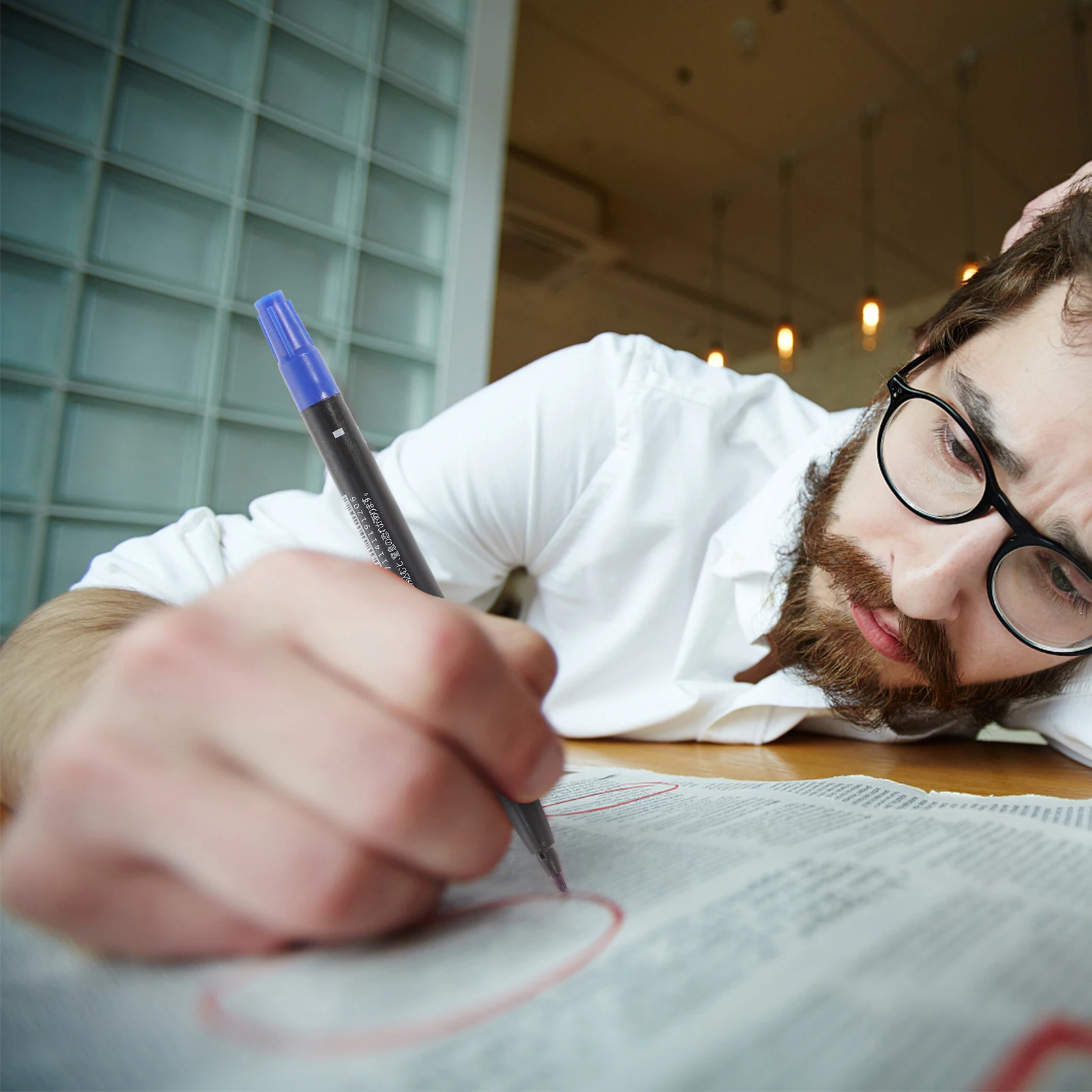 

20Pcs Double-Head Paint Markers Oil-Based Oily Painting Pens Water Uv Resistant Quick-Dry Non-Smudge for Art Drawing Office