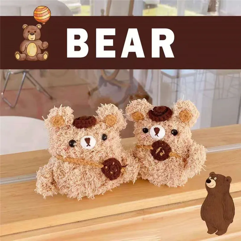 Étui Airpods 1/2 Pro en peluche pour écouteurs Bluetooth Apple, boîtier de Charge, étui de protection, accessoires de peau, étui pour écouteurs