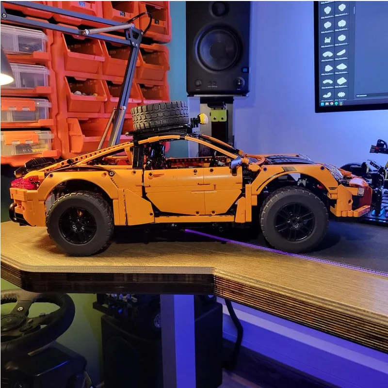 

MOC-223515 Новый классический супер спортивный гоночный автомобиль, строительные блоки, модель3211 деталей, детский строительный блок на день рождения для мальчиков, игрушка в подарок