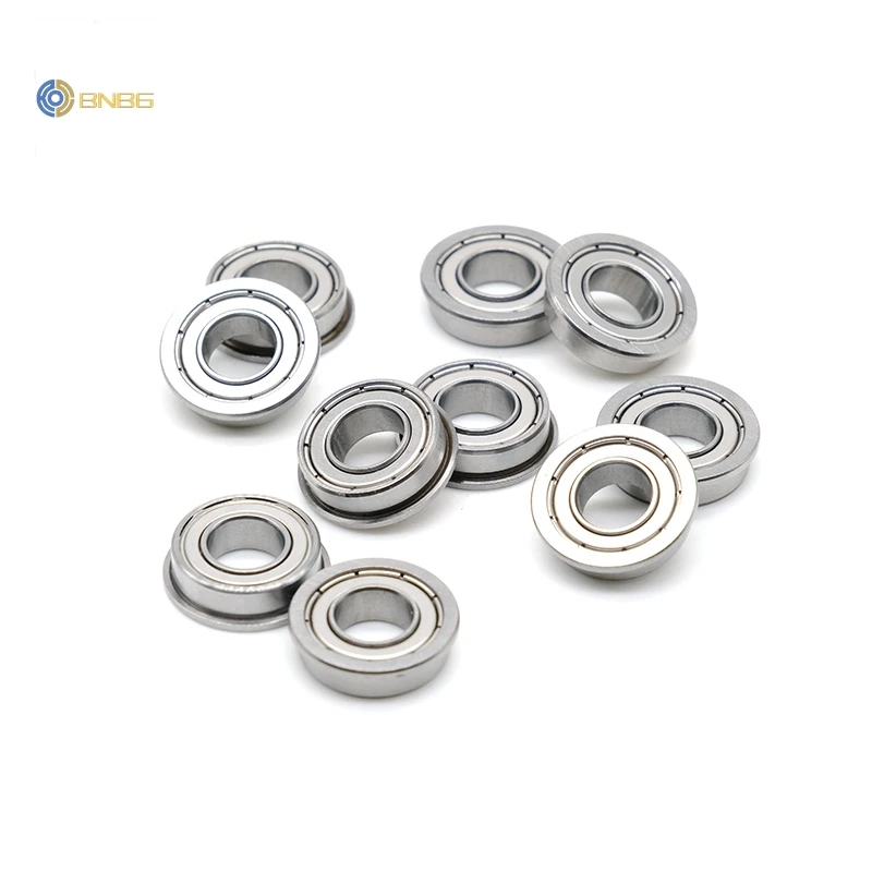 

10Pcs MF148ZZ Flange Bearing 8x14x4 mm ABEC-7 Miniature Flanged MF148 Z ZZ Ball Bearings