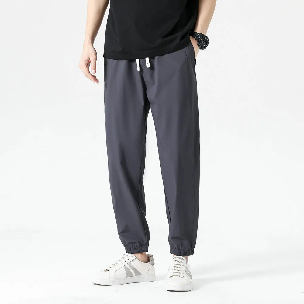 Men Black Khaki Gray Pants Summer Spring Cosy Trousers Lightweight & Breathable, Ideal for Hot Weather (3 Colors、5 Size) Attire