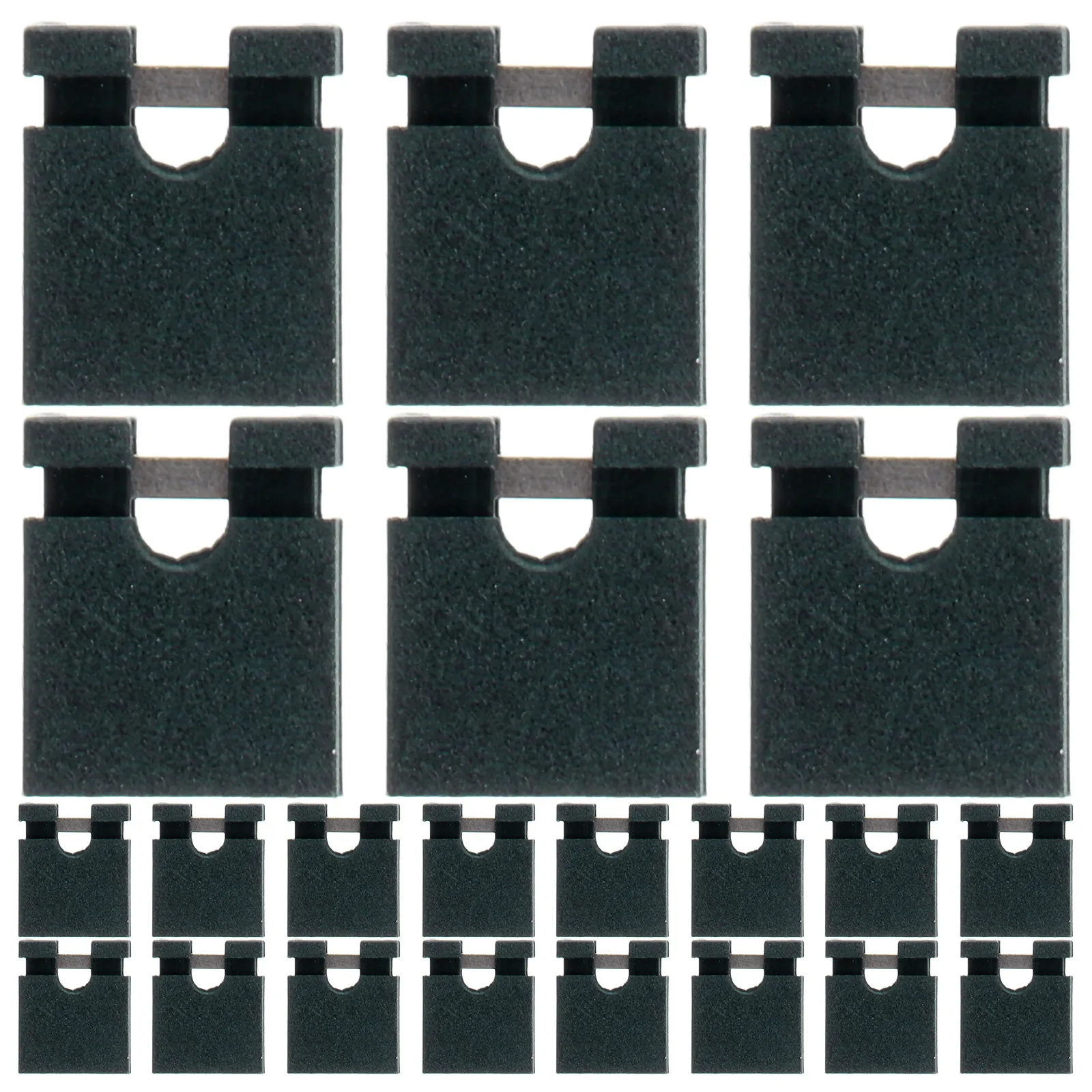 

100Pcs Jumper Caps Black Plastic Standard 2.54mm Circuit Board Shunts Short Circuit Testing Debugging Connectors for DIY