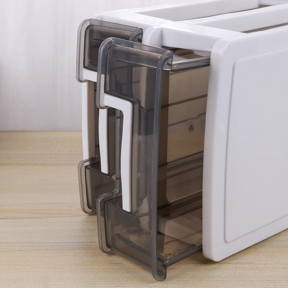 

Desk Drawer Organizer Storage Box Clear Drawers Black for Office Study Room Living Room Organizer Plastic Box