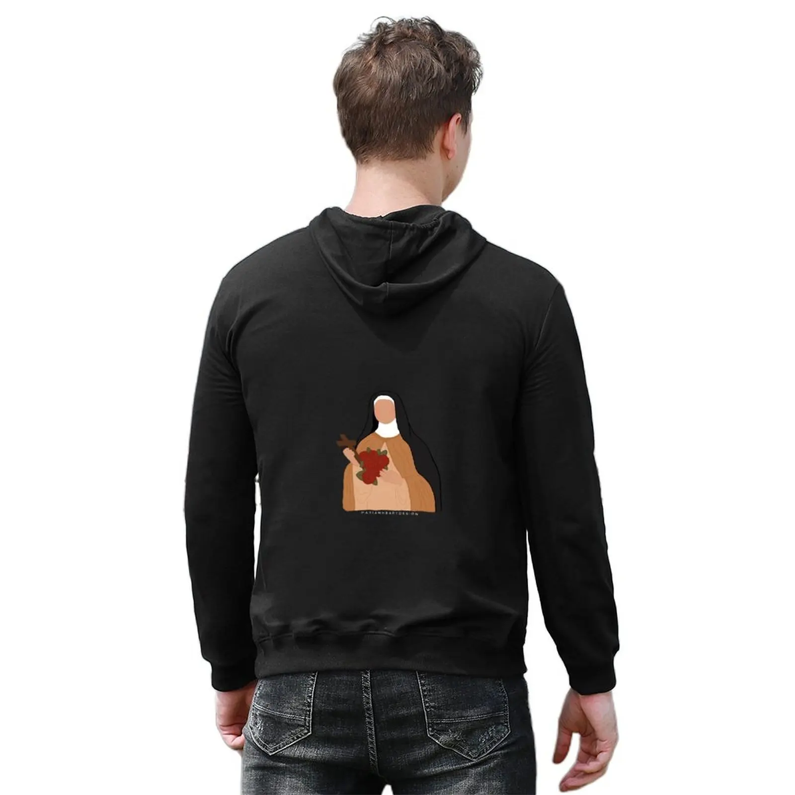 The Little Flower - St. Therese de Lisieux Hoodie hooded shirt japanese style fashion men anime clothing men's hoodies