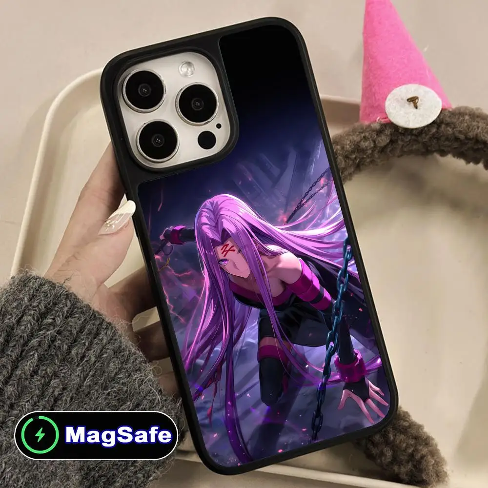 

Чехол для телефона Fate Stay Night Rider Medusa для iPhone 17, 16, 15, 14, 13, 12, 11 Air Pro Max Plus Magsafe, цветной чехол с матовой поверхностью